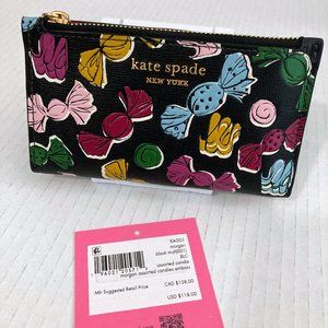 Kate Spade Morgan Assorted Candies Leather Small Slim Bifold Wallet